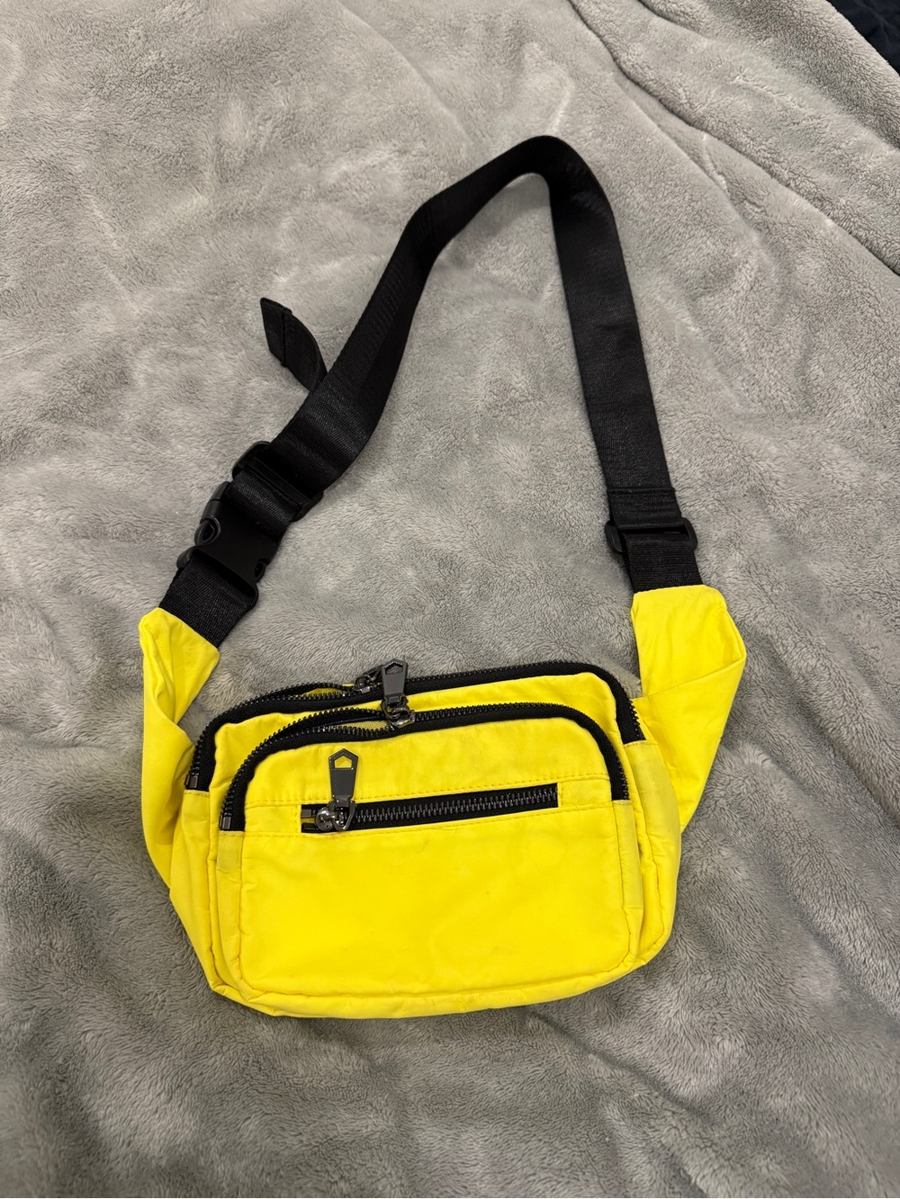 Yellow Crossbody Sling / belt Bag - Casual Utility Fanny Pack